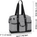 Durable Nurse Bag for Home Health Visits | Zip-Top Closure & Side Fasten Snaps | Clinical Study & Health Care | Large Gray Utility Tote - Buy Online on GoSupps.com