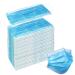 Wecolor 50 Pcs Disposable 3 Ply Earloop Face Masks Suitable for Home School Office and Outdoors (Blue)