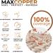 MAXCOPPER Anti-Wrinkle Satin Eye Mask Sleep Mask 100% Copper-Infused Anti-Aging Antimicrobial Eliminates Puffy Eye Bags (Black) - Buy Online on GoSupps.com