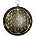 Chonite orgonite trailer crystal necklace with symbol of life and a collar and pocket protective supporter Reiki supporter large crystal stone woman and man black tourmaline (black)