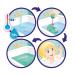 Inkee Space: Kid s Bath Bombs with Surprise - Solar System Collection 5 Scents Fun Kids' Bath Time! - Buy Online on GoSupps.com