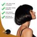 3 In 1 Instant Black Hair Dye Kit - 100% Gray Coverage Quick 15-Minute Color Natural Plant Extracts & Conditioner - 500ml - Buy Online on GoSupps.com