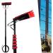 Multi Photovoltaic Panel Cleaning Brush Window Cleaning Pole Water Fed Brush Extension Pole Roof Glass Cleaning Brush Cleaning Tools (Color : 36ft) (20ft)