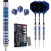 Formula 90% Tungsten Darts 21g/22g/23g/24g Steel Tip, Steel Tip Darts Set with Aluminum Shafts + Tungsten Barrels + Dart Sharpener, Tungsten Steel Tip Darts, Darts Metal tip Set