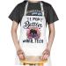 WZMPA Nail Tech Aprons With Pocket Nail Artist Gifts I Pop Bottles Nail Technician Apron For Nail Salons Nails Stylist