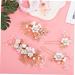 HAPINARY 1 Set Comb Set Bride Headdress U Shaped Hair Pins Rhinestone Hair Pins Hair Comb Clip Wedding Hair Comb Flower Hair Side Combs Bridal Hair Side Comb Handmade Hairpin White Alloy - Buy Online on GoSupps.com