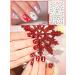 Kalolary 10 Leaves Christmas Nail Sticker Pullers - Self-Adhesive 3D Nail Art Water Transfer Decor for DIY Nail Design - Buy Online on GoSupps.com