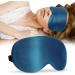 ATreebag 2 Packs Silk Sleep Mask | Mulberry Silk Eye Mask for Men and Women | Adjustable Strap | Blackout Eye Cover for Sleeping, Travel, and Nap - Peacock Blue & Pink - Buy Online on GoSupps.com