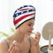 American Patriotic Stars and Stripes Microfiber Hair Towel | Super Absorbent Coral Velvet Wrap for Long Curly & Thick Hair | Quick Dry Towel for Women - Buy Online on GoSupps.com