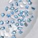 FEIlei 100Pcs Mixed Glass Crystal Hybrid Diamond Rhinestones Nail Art Decorations Drop Rhombus Flatback Stones 3D Gems - Buy Online on GoSupps.com