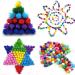 Colored Glitter Pompom Balls - 270pcs DIY Craft Supplies for Christmas Decor - Buy Online on GoSupps.com