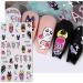 3D Halloween Nail Stickers 6 Sheets 5D Self-Adhesive Embossed Nail Decal Ghosts Bats Pumpkin Nail Art Decoration Design Supplies - Buy Online on GoSupps.com