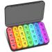 Tablet box 7 days in the evening in the evening at night touch Pillendose 7 days 4 compartments medication box 7 days pill box large tablets weekly box (black)