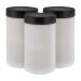 Belloccio C3-11 Sunless DHA Spray Tanning Solution Cups with Lids (Pack of 3) - 8.5 oz (250ml) Plastic Cups Fit Belloccio Model G11 Metal Turbine Spray Tanning Applicator Gun - Replacement Jars Storage Bottles