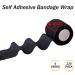 BQTQ 120 Rolls Self Adhesive Bandage Wrap - 2 Inch Black Athletic Tape for Sports & Vet Use Ideal for Wrist & Ankle Sprains - Buy Online on GoSupps.com