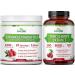 Zazzee Kidney Bladder & Urinary Tract Support Bundle | Super Concentrated Tart Cherry Extract Capsules Plus D Mannose with Cranberry Probiotics for Women | Non-GMO Vegan & ISO Lab Tested