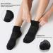 CelerSport Men's Ankle Socks 6 Pack - Cushioned Sport Athletic Running Socks, Black (Size 9-12) - Buy Online on GoSupps.com