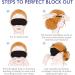 Mavogel Cotton Sleep Eye Mask - Light Blocking Blindfold for Sleeping/Travel/Shift Work - Soft & Comfortable - Men Women - Includes Travel Pouch - Grey & Black - Buy Online on GoSupps.com