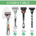 Buy Linkidea 2-Pack Razor Holder for Shower - Suction Cup Razor Hanger Compatible with Venus Platinum Fusion 5 Proshield Proglide MACH 3 Classic (White) - International Shipping Available - Buy Online on GoSupps.com