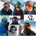 SPOSUNE Ski Goggles Over Glasses - UV400 Anti-Fog Snow Goggle for Men Women & Youth - Blue VLT 22% - Buy Online on GoSupps.com