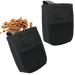 Ssiyiya 2pcs Dog Treat Pouch Dog Treat Pouches for Training Dog Treat Bags Waterproof Dog Walking Bag Hands Free Dog Training Pouch Bag for Walking Pet Puppy Use(Black)
