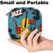 Retro Jazz Poster Women's Storage Bag - Large Menstruation Cup Period Pads & Tampons Organizer | Stylish & Functional - Buy Online on GoSupps.com