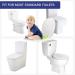 Portable Folding Large Non-Slip Potty Training Seat for Kids - Boys & Girls Toilet Seat Cover for Travel - Buy Online on GoSupps.com