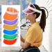 Loccy 6-Piece Unisex Solar Visor Hat | 80s Retro Transparent Sun Cover for Golf Tennis & Poker Parties - International Shipping Available - Buy Online on GoSupps.com