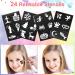 Face Paint Kit for Kids Large Water Based Paints 16 Large Water Based Paints 24 Stencils 2 Glitters Halloween Makeup Kit Face Paint Palette Face Paints Safe for Sensitive Skin (16 color) - Buy Online on GoSupps.com