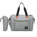 SONARIN Baby Nappy Changing Bag with Insulated Pocket Satchel Waterproof Large Capacity Stylish and Durable Light Gray