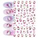Cute Cartoon Nail Art Stickers Decals - 3D Self Adhesive Designer Decals for Women & Girls - Manicure Supplies - 4 Sheets - Buy Online on GoSupps.com