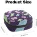 Multi-Color Tampon Storage Bag | Period Pocket Organizer - Purple Green Blue Mice Pattern - Wearable Feminine Product Holder 4.7x6.6x6.6 in - Buy Online on GoSupps.com