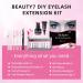 Beauty7 DIY Lash extension kits 3 Paires Cluster Lash Style Cat Eye Individual Eyelashes With Glue Remover and Tweezers (Sparkling Night) - Buy Online on GoSupps.com