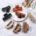 4.1 Inch Upgraded Large Claw Clips for Women Thick Hair - 8 Pack Strong Hold Hair Clips for Girls - Black Leopard Design - Buy Online on GoSupps.com
