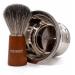 Brent Berkeley Pegleg Shaving Brush - Silvertip Fiber Razor Brush for Men | Quick-Drying Vegan Shaving Brush for Cream & Gel - Brown - Buy Online on GoSupps.com