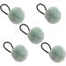 Hair Rope for Girls Girls' Colorful Pompom Hair Ring Ties Chic Pompom Hair Rope for Ponytail Fashionable Girls Hair Accessories for Daughter Sister Green - Buy Online on GoSupps.com