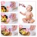 Baby Food Feeder Fresh Food - 2 Pack Fruit Feeder Pacifier Set | Silicone Pacifiers & Dispensing Spoon | Teether Feeding Set for Babies - Pink - Buy Online on GoSupps.com