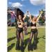 Women's Mesh Sheer Flared Bell Bottom Pants - Medium Black | Dance Festival Clubwear - Buy Online on GoSupps.com