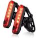 Bright Bike Tail Lights,USB Rechargeable Rear Bike Light for Night Riding,4 Light Mode Options Bicycle Light Easy to Install for Kids,Women,Men(2 Packs)