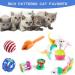 Wefine 20 Pcs Cat Toys for Indoor Kitten Collapsible Cat Tunnel for Indoor Cat Interactive Cat Feather Wand Ball Spring Mice Toy for Cat Puppy Kitty Kitten 20pcs Rainbow - Buy Online on GoSupps.com