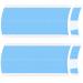 Sajoo 48 Piece Lace Front Wig Tape Lace Clear Toupee Tape Adhesive Tape Double-Sided Waterproof Lace Wigs Tape C Curve Hair Bold Hold lace Tape for Wigs Toupees Hair Pieces and Hair Extension (Blue)