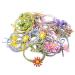 Honbay 30PCS Elastic Daisies Hair Ties Flower Hair Rope Rings Cute Ponytail Hair Holders Non-Slip Hair Bands for Thick and Curly Hair (5 Color)