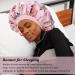 Luvruitaky X-Large Pink Flower Silk Bonnet for Sleeping | Adjustable Wide Band | Double Layer Satin Bonnet for Curly Braid Hair - Buy Online on GoSupps.com