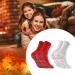 Shop Heated Socks - Thermal & Magnetic Foot Warmers for Winter | 2 Pairs - White & Red - Buy Online on GoSupps.com