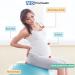 BABYGO Birthing Ball Set - Pregnancy Yoga & Exercise Ball + Book - Trimester Targeting Maternity Physio - Anti Burst Eco Friendly Material - 65cm 75cm - Turquoise - Buy Online on GoSupps.com