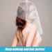 100 Pack Makeup Protector Hoods - Disposable Non Woven Lightweight Face Covers for Beauty and Clothing Protection - Breathable Cosmetic Masks for Travel, Wedding, and Home Use - Buy Online on GoSupps.com