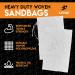 White Polypropylene Sand Bags with Ties 18 x 30 (Pack of 100) - Heavy Duty, UV Resistant, Water and Oil Resistant for Floods, Photography, and Industrial Use - Buy Online on GoSupps.com