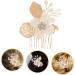 FRCOLOR Gold Leaf Side Comb Side Comb Headpiece Bridal Hair Accessory Hair Comb for Bride Hair Side Comb Hair Accessories for Bride Hairpin Comb Clips for Hair Women Hair Pin - Buy Online on GoSupps.com