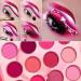 DE'LANCI Pink Purple Eyeshadow Palette Makeup 12 Colors Pigmented Matte Shimmer Cute Eye Shadow Tone Small Bright Peach Red Violet Eyeshadow Pallet Long Lasting Shades For Girl Women Summer Travel - Buy Online on GoSupps.com