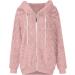 Shop Hanxiulin Women's Fleece Jacket - Cozy & Breathable Winter Parka Pink XL Reversible Design - Buy Online on GoSupps.com